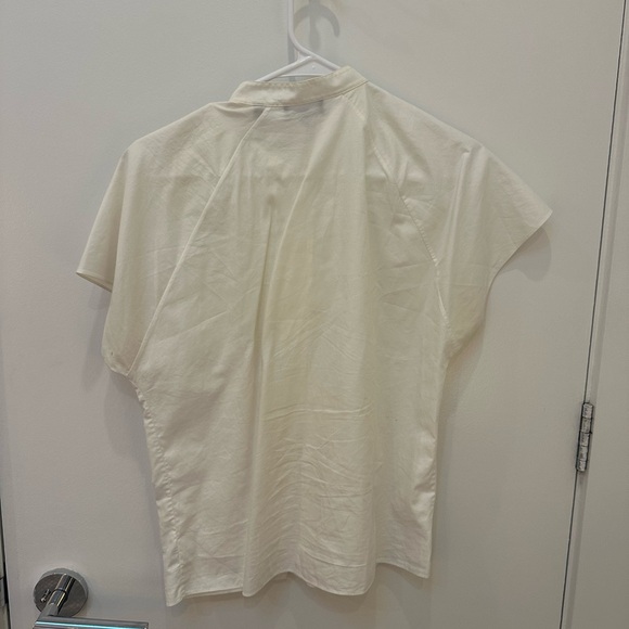 Theory White Short Sleeve Button Down - Picture 5 of 5